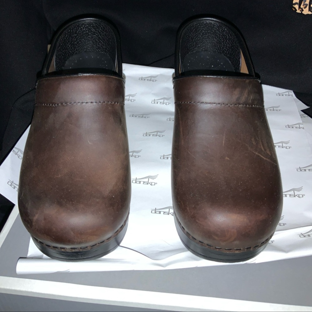 Dansko Brown Leather Women’s Clogs Size 37